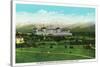 Bretton Woods, NH - Mt Washington Hotel, Presidential Range in September-Lantern Press-Stretched Canvas