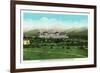 Bretton Woods, NH - Mt Washington Hotel, Presidential Range in September-Lantern Press-Framed Premium Giclee Print