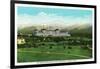 Bretton Woods, NH - Mt Washington Hotel, Presidential Range in September-Lantern Press-Framed Art Print