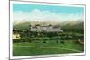 Bretton Woods, NH - Mt Washington Hotel, Presidential Range in September-Lantern Press-Mounted Art Print