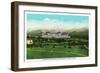 Bretton Woods, NH - Mt Washington Hotel, Presidential Range in September-Lantern Press-Framed Art Print