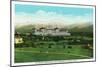 Bretton Woods, NH - Mt Washington Hotel, Presidential Range in September-Lantern Press-Mounted Art Print