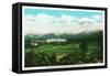 Bretton Woods, NH - Mt Washington Hotel, Presidential Range View No. 3-Lantern Press-Framed Stretched Canvas