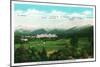 Bretton Woods, NH - Mt Washington Hotel, Presidential Range View No. 3-Lantern Press-Mounted Art Print