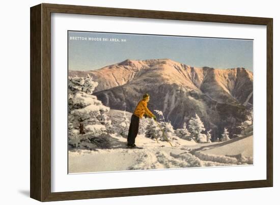 Bretton Woods Ski Area, New Hampshire-null-Framed Art Print