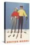 Bretton Woods Ski Poster-null-Stretched Canvas