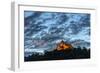 Breuberg, Hesse, Germany, Castle Breuberg at Dusk-Bernd Wittelsbach-Framed Photographic Print