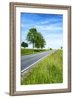 Breuberg, Hesse, Germany, Country Road in Spring-Bernd Wittelsbach-Framed Photographic Print