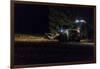 Breuberg, Hesse, Germany, Maize Harvest by Night-Bernd Wittelsbach-Framed Photographic Print