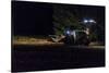 Breuberg, Hesse, Germany, Maize Harvest by Night-Bernd Wittelsbach-Stretched Canvas