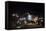 Breuberg, Hesse, Germany, Maize Harvest by Night-Bernd Wittelsbach-Framed Stretched Canvas