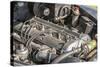 Breuberg, Hessen, Germany, Engine of a Jaguar Mk 2, Year of Manufacture 1961-Bernd Wittelsbach-Stretched Canvas