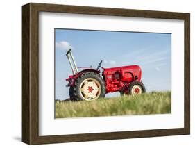 Breuberg, Hessen, Germany, Porsche Diesel 308 Super, Year of Manufacture 1961-Bernd Wittelsbach-Framed Photographic Print