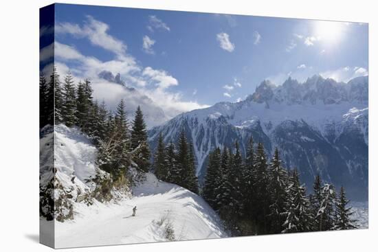Brevant Ski Area, Aiguilles De Chamonix, Chamonix, Haute-Savoie, French Alps, France, Europe-Christian Kober-Stretched Canvas