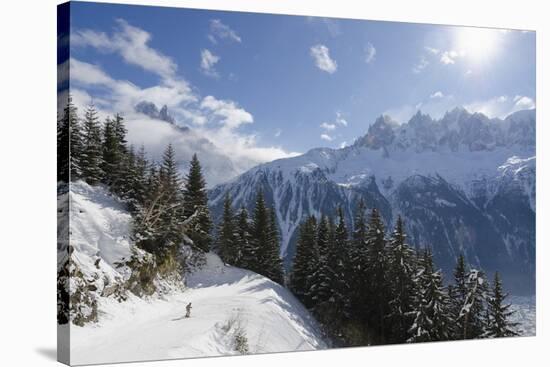 Brevant Ski Area, Aiguilles De Chamonix, Chamonix, Haute-Savoie, French Alps, France, Europe-Christian Kober-Stretched Canvas