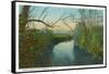 Brevard, North Carolina - French Broad River Scene-Lantern Press-Framed Stretched Canvas