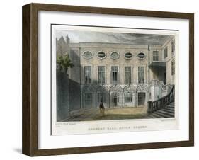 Brewers' Hall, Addle Street, City of London, 1831-William Radclyffe-Framed Giclee Print