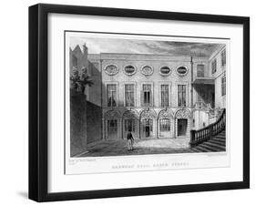 Brewers' Hall, Addle Street, City of London, 1831-William Radclyffe-Framed Giclee Print