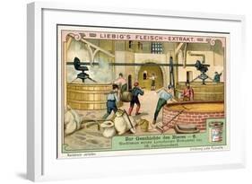 Brewhouse of a London Brewery, 18th Century-null-Framed Giclee Print