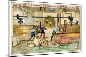 Brewhouse of a London Brewery, 18th Century-null-Mounted Giclee Print