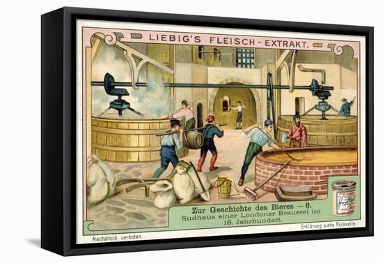 Brewhouse of a London Brewery, 18th Century-null-Framed Stretched Canvas