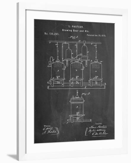 Brewing Beer Patent-null-Framed Art Print