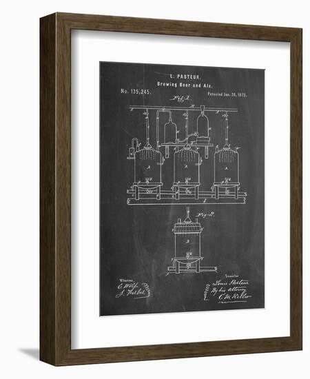 Brewing Beer Patent-null-Framed Art Print