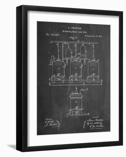 Brewing Beer Patent-null-Framed Art Print