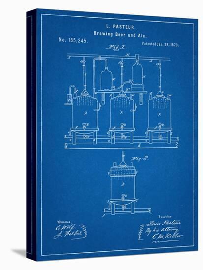 Brewing Beer Patent-null-Stretched Canvas