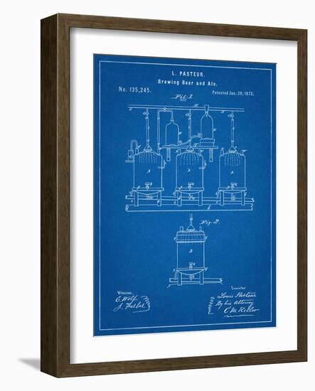 Brewing Beer Patent-null-Framed Art Print