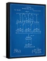 Brewing Beer Patent-null-Framed Stretched Canvas