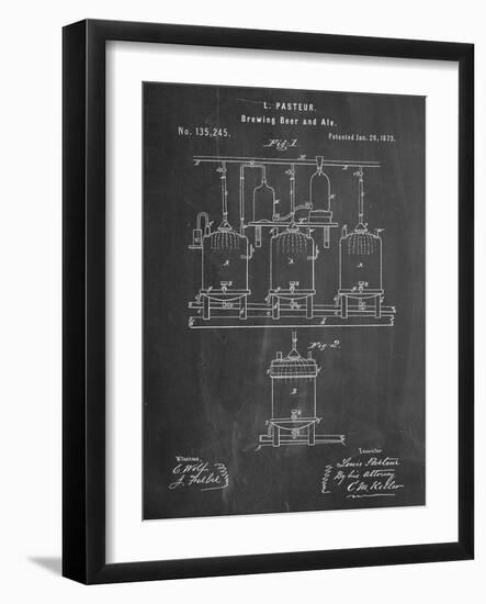 Brewing Beer Patent-null-Framed Art Print