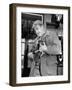 Brewing Scion August A. Busch, Jr. Banding Wounded Duck on His Family's Estate-Margaret Bourke-White-Framed Photographic Print