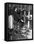 'Brewmeister' Fills Kegs at a Bootleg Brewery During Prohibition, 1933-null-Framed Stretched Canvas