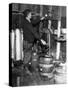 'Brewmeister' Fills Kegs at a Bootleg Brewery During Prohibition, 1933-null-Stretched Canvas