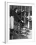 'Brewmeister' Fills Kegs at a Bootleg Brewery During Prohibition, 1933-null-Framed Photo