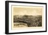 Brewster, New York - Panoramic Map-Lantern Press-Framed Art Print