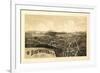 Brewster, New York - Panoramic Map-Lantern Press-Framed Art Print