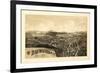 Brewster, New York - Panoramic Map-Lantern Press-Framed Art Print