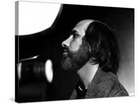 Brian by Palma sur le tournage du film Blow Out en, 1981 (b/w photo)-null-Stretched Canvas