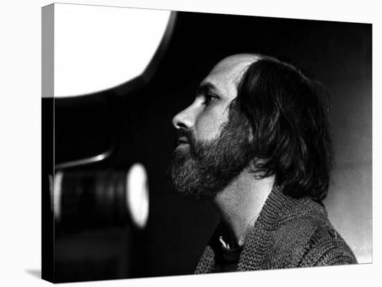 Brian by Palma sur le tournage du film Blow Out en, 1981 (b/w photo)-null-Stretched Canvas