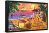 Brian Cook: Butts on Things - Beach-Trends International-Framed Poster