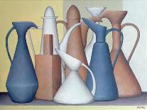 Composition of Vessels, Varying Tones-Brian Irving-Framed Giclee Print