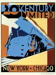 Streamline Train-Brian James-Framed Stretched Canvas