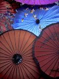 Souvenir Parasols for Sale at a Market, Rangoon, Burma-Brian McGilloway-Framed Photographic Print