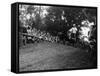 Brian Stonebridge Riding a 498 Matchless at Brands Hatch, Kent, 1952-null-Framed Stretched Canvas