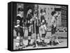 Brian Sullivan Playing Hockey in the Park-Bill Ray-Framed Stretched Canvas