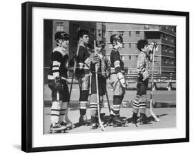 Brian Sullivan Playing Hockey in the Park-Bill Ray-Framed Photographic Print