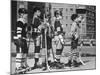 Brian Sullivan Playing Hockey in the Park-Bill Ray-Mounted Photographic Print