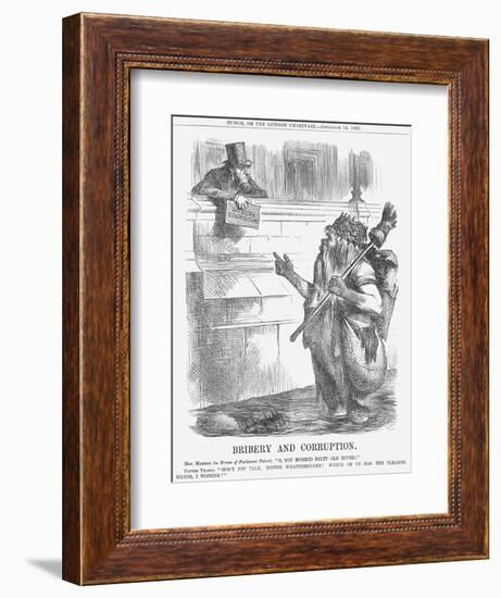 Bribery and Corruption, 1866-John Tenniel-Framed Giclee Print